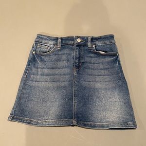 Denim mini skirt
